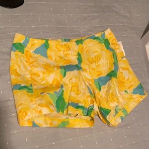 Lilly Pulitzer First Impression Yellow Shorts